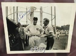 1938 LOU GEHRIG SIGNED PHOTO in YANKEES UNIFORM with GREAT PROVENANCE PSA/DNA