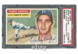 1956 Topps Sandy Koufax Signed Autographed Baseball Card PSA DNA