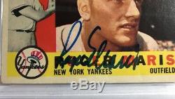 1960 Roger Maris Autographed Card Topps #377 PSA / DNA Certified Autograph 9