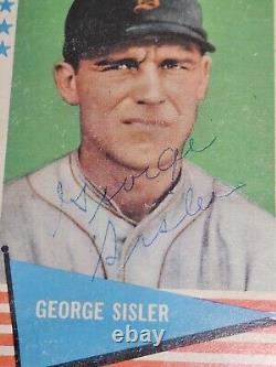 1961 Fleer George Sisler Autographed Card PSA/DNA Certified #78