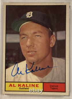 1961 Topps AL KALINE Signed Baseball Card #429 PSA 7 PSA/DNA Auto Grade 9 HOF