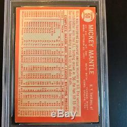1964 Topps Mickey Mantle #50 Signed Autographed Baseball Card PSA DNA COA