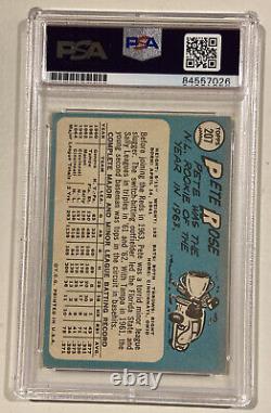 1965 Topps PETE ROSE Signed Baseball Card PSA/DNA Auto Grade 10 Charlie Hustle