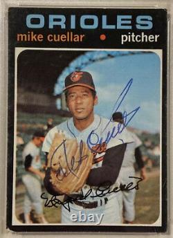 1971 Topps MIKE CUELLAR Signed Autographed Baseball Card #170 PSA/DNA Orioles