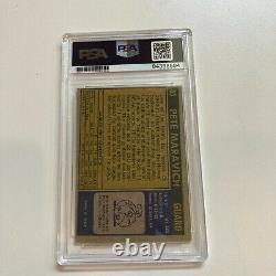 1971 Topps Pistol Pete Maravich Signed Autographed Basketball Card PSA DNA