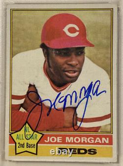 1976 Topps JOE MORGAN Signed Autographed Baseball Card #420 PSA/DNA Reds