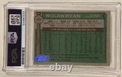 1976 Topps NOLAN RYAN Signed Baseball Card #330 PSA/DNA 10 Auto Grade 10 Angels