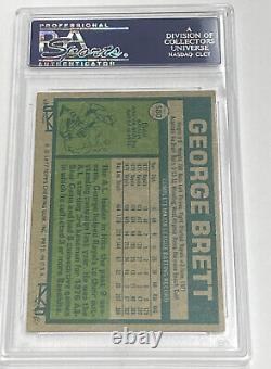 1977 Topps GEORGE BRETT #580 Auto Autograph PSA/DNA Certified Authentic Royals
