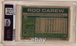 1977 Topps ROD CAREW Signed Autographed Baseball Card #120 PSA/DNA Twins AL MVP