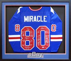 1980 Miracle On Ice Autographed Signed Framed With 20 Sigs Psa/dna Itp 159397
