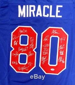 1980 Miracle On Ice Team USA Autographed Jersey 20 Sigs Psa/dna Itp 113797