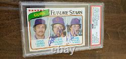 1980 Topps Dual Signed Auto Cubs Rookie Card Steve Macko Pagel # 676 Psa Dna 9