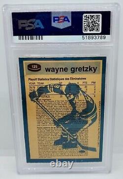 1981-82 OPC Wayne Gretzky SA #125 PSA 7 Autographed DNA/Cert Authentic