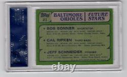 1982 Topps Cal Ripken Jr Signed Rookie Card PSA DNA Authentic Rookie Auto RC #21