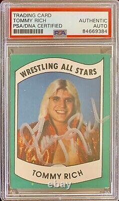 1982 Wrestling All Stars #18 TOMMY RICH Series A Autographed PSA/DNA Signed Auto