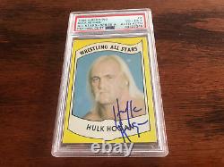 1982 Wrestling Allstars SIGNED HULK HOGAN Rookie Autograph #2 PSA 4 PSA DNA AUTO