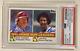 1984 Topps Mike Schmidt Jim Rice Signed Autographed Baseball Card #132 Psa/dna