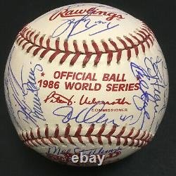 1986 Mets signed Official World Series baseball 35 auto Gary Carter PSA/DNA LOA