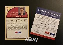 1990-91 HOOPS CHICAGO BULLS PHIL JACKSON AUTO SIGNED PSA/DNA COA AUTOGRAPH 1st