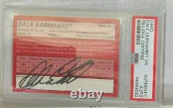 1990 Ac Dale Earnhardt #3 Autographed Goodwrench Card Psa Dna Authentic Awesome