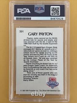 1990 NBA Hoops Basketball Gary Payton #391 PSA 10 Autographed PSA/DNA RC