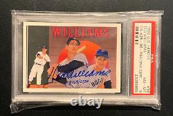 1992 Upper Deck Heroes Ted Williams #36 Auto 2169/2500 PSA/DNA 8 NM-MT Red Sox