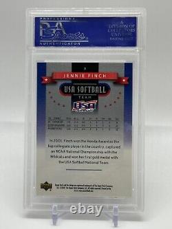 2002 Upper Deck UD USA Softball Jennie Finch Autograph PSA/DNA Certified