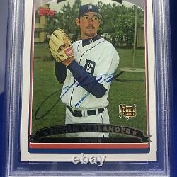 2006 Topps Justin Verlander RC Signed Rookie Auto #641 PSA/DNA Authentic