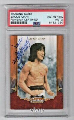 2009 Donruss Americana Jackie Chan Signed Auto Rookie RC Card #1 PSA/DNA