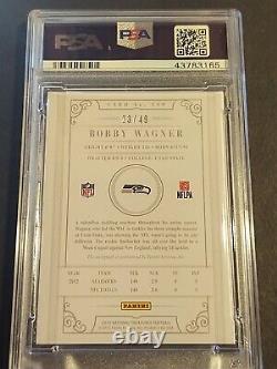 2012 National Treasures #209 Bobby Wagner RC/AU/49, PSA/DNA MINT 9 / AUTO 10