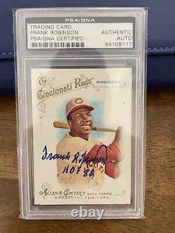 2014 Topps Allen & Ginter Frank Robinson Signed Auto PSA DNA Reds