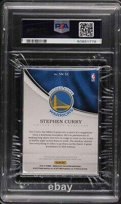 2016 Immaculate Collection Sneaker Stephen Curry PATCH PSA/DNA 8 AUTO /25 PSA 4