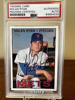 2021 Topps Update #CNW-6 Nolan Ryan Auto Autographed Card PSA/DNA New York Mets
