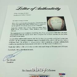 500 Home Run Club Signed Baseball Hank Aaron Willie Mays Ernie Banks PSA DNA