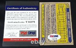 (#/500) PSA DNA Autograph Barry Bonds Auto Rc 1987 Topps Rookie Signed (762 HRs)