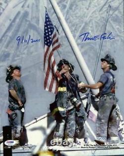 9/11 Photo 3 Firefighters Raising Flag Signed By Thomas E. Franklin PSA/DNA
