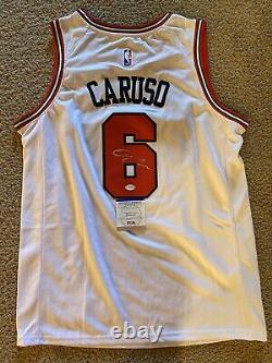 Alex Caruso Autographed/Signed Chicago Bulls Jersey Psa/Dna Authenticated