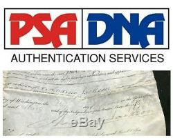 Andrew Jackson Signature Autograph Psa/dna Authentic