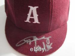 Angus Young Signed School Boy Hat Psa/dna Aa19445 Ac/dc Cap Back In Black Rare