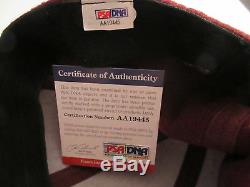 Angus Young Signed School Boy Hat Psa/dna Aa19445 Ac/dc Cap Back In Black Rare