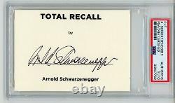 Arnold Schwarzenegger Signed Autographed Total Recall Auto PSA DNA Encased