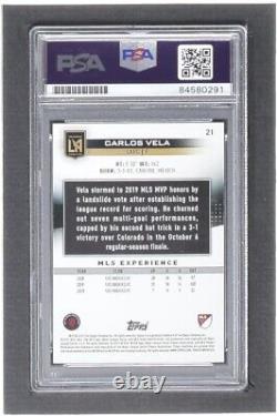 Autographed LAFC Carlos Vela Signed 2021 Topps MLS MVP #21 PSA/DNA Soccer Card
