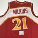 Autographed/signed Dominique Wilkins Atlanta Red Basketball Jersey Psa/dna Coa