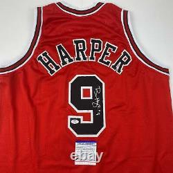 Autographed/Signed Ron Harper Chicago Red Basketball Jersey PSA/DNA COA