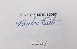 Babe Ruth Authentic Autographed Signed The Babe Ruth Story Book PSA/DNA #AG01315