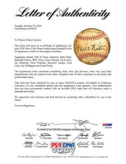 Babe Ruth Signed 1938 Yankees AL Hall of Famers Baseball PSA/DNA LOA K78140