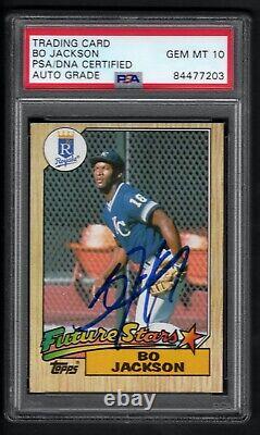 Bo Jackson Autographed trading Card PSA/DNA Certified PSA 10