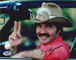 Burt Reynolds Signed 8x10 Smokey and the Bandit Photo Trans Am Peace PSA/DNA