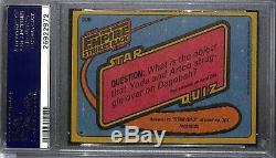 CARRIE FISHER Princess Leia 1980 TOPPS ESB SIGNED AUTOGRAPHED AUTO CARD PSA/DNA