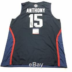 Carmelo Anthony signed jersey PSA/DNA Team USA Autographed